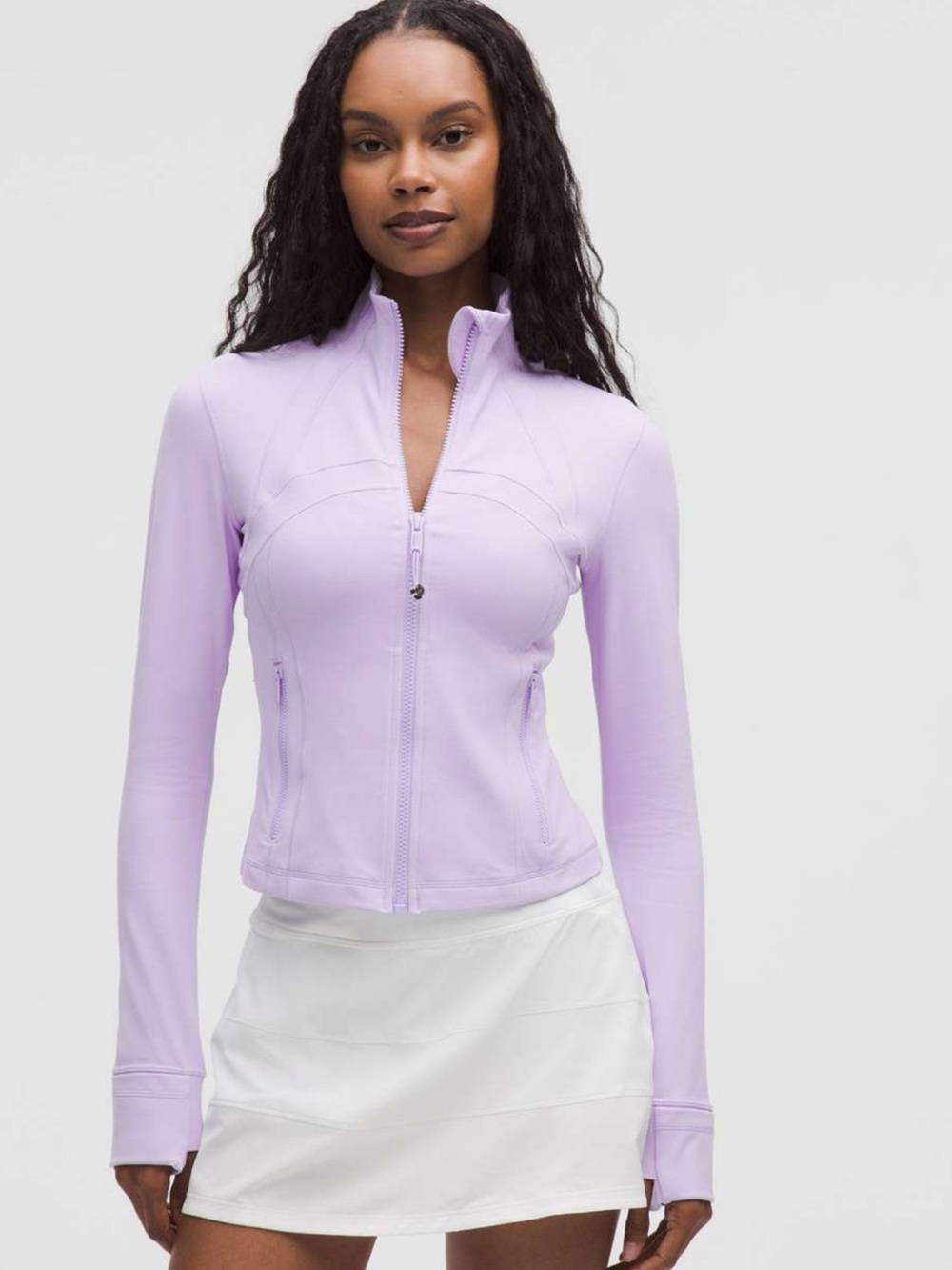 💜Lavender Frost Cropped Define Jacket